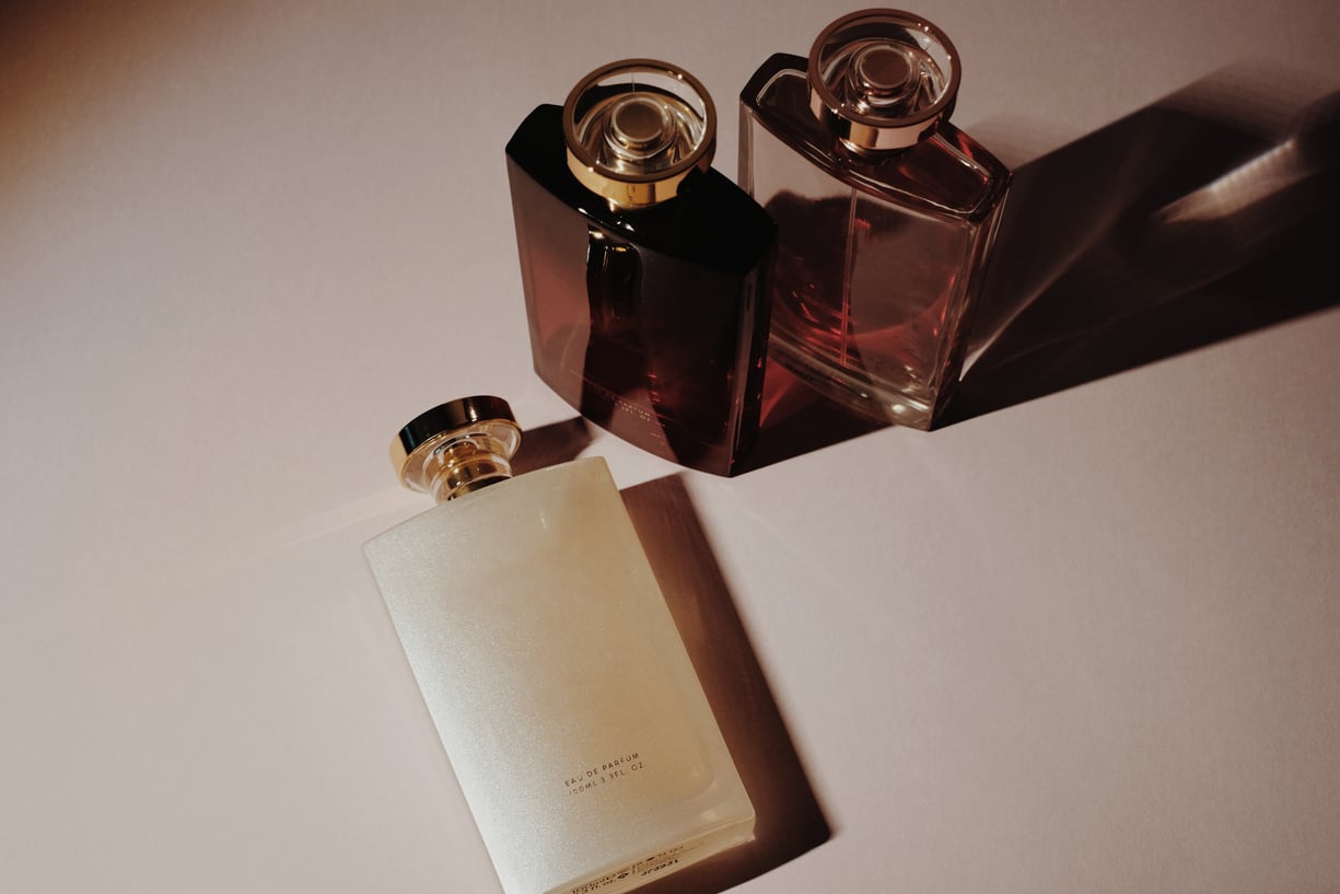 Variety of perfume bottles